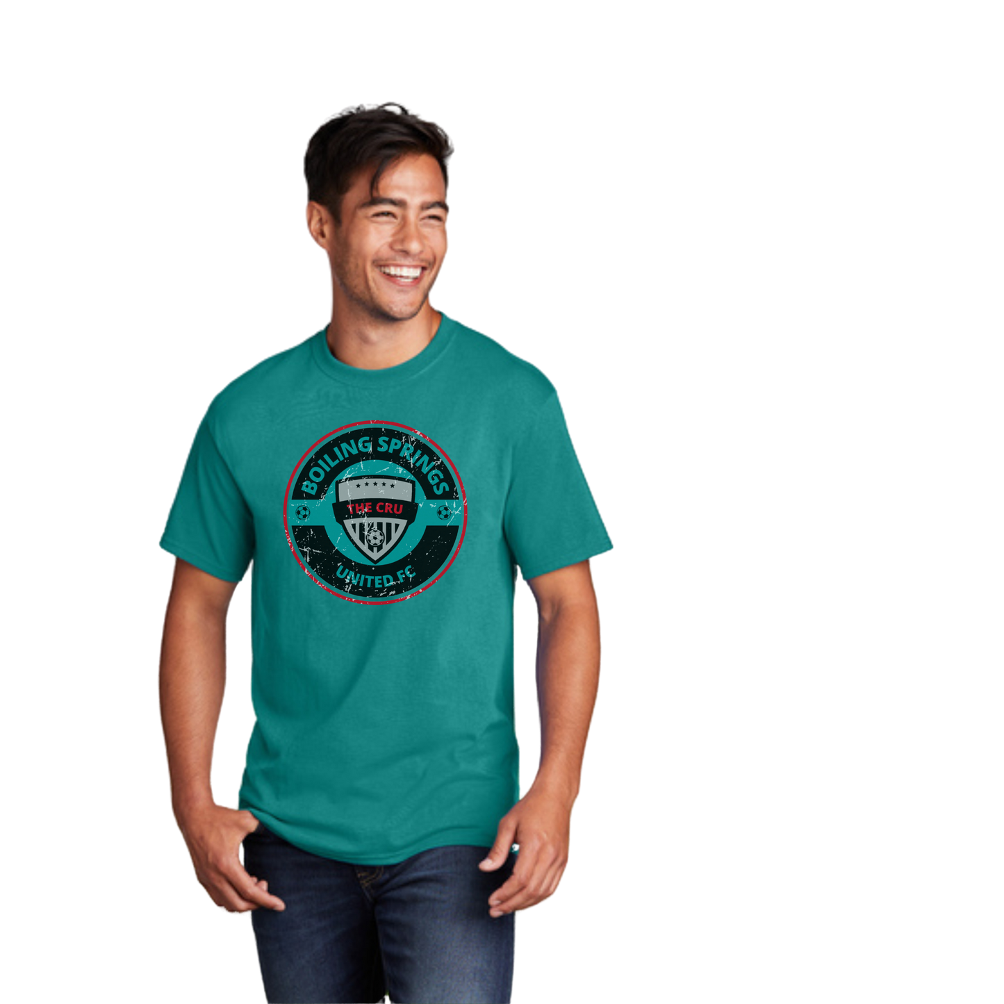 Adult Teal BSUFC Large Logo Tee