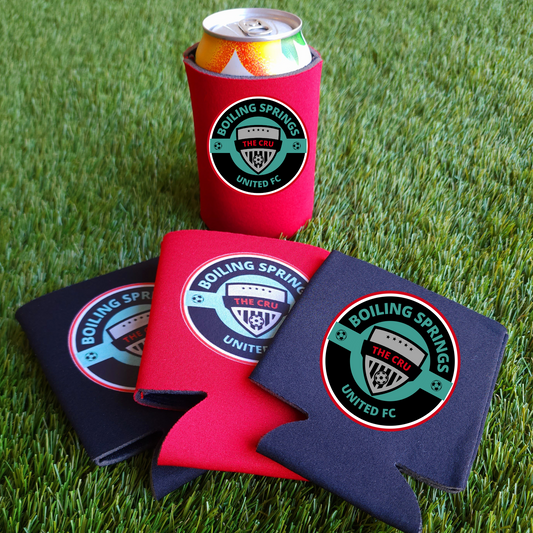 Boiling Springs United FC can koozie